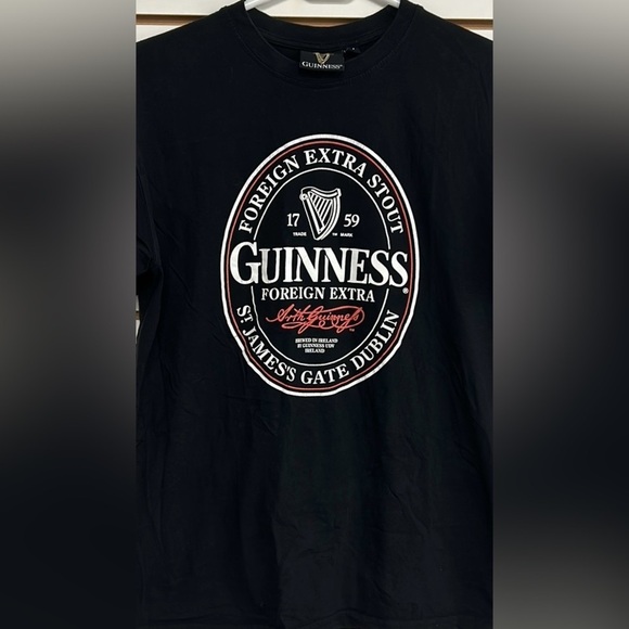 Guinness T-Shirt Dublin Stout Black‎ Size M EUC - Picture 2 of 7